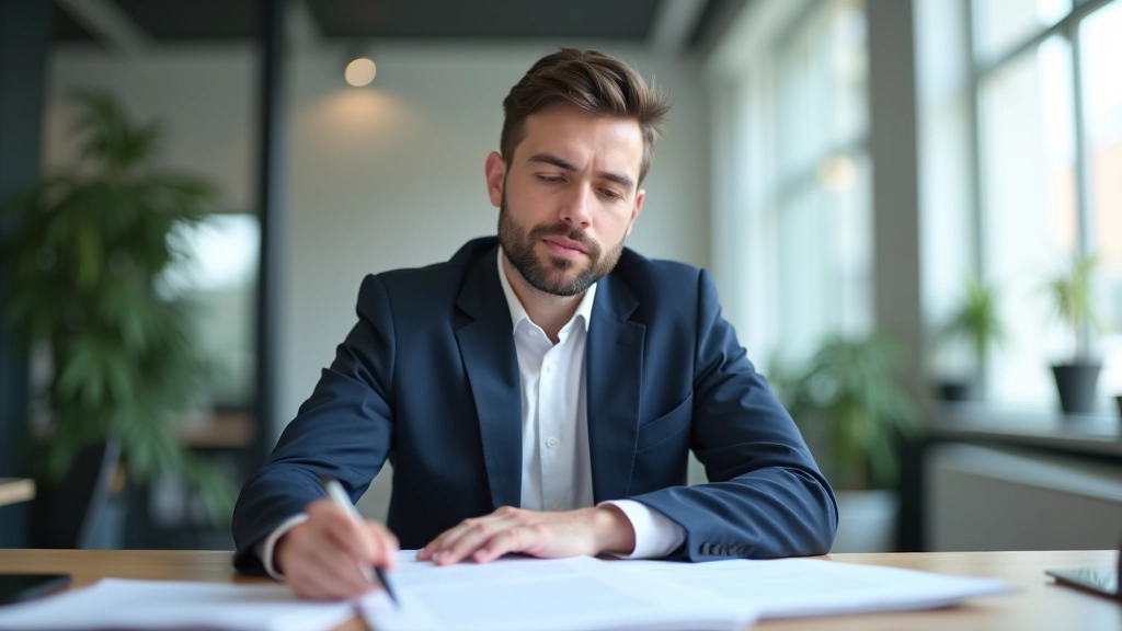 Finanční analytik s rozpočtovými dokumenty a grafy na pracovním stole